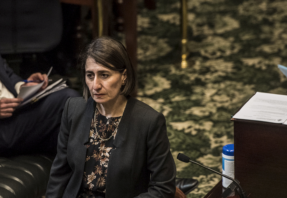 NSW Premier Gladys Berejiklian Under Pressure During Parliamentary Question Time Over ICAC Evidence