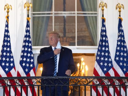 President Trump Arrives Back At White House After Stay At Walter Reed Medical Center For Covid