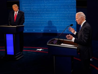 Donald Trump And Joe Biden Participate In Final Debate Before Presidential Election