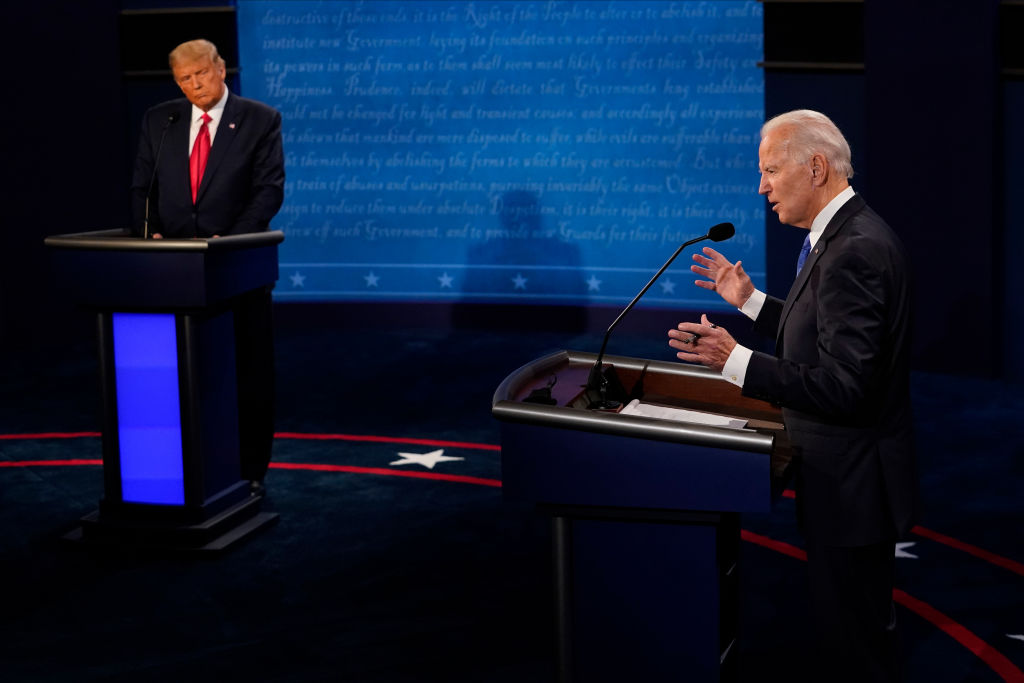 Donald Trump And Joe Biden Participate In Final Debate Before Presidential Election