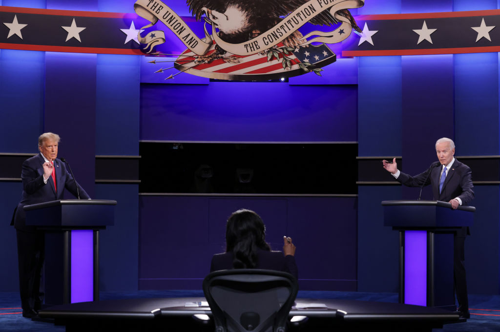 Donald Trump And Joe Biden Participate In Final Debate Before Presidential Election