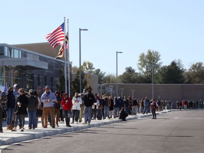 Across The U.S. Voters Flock To The Polls On Election Day