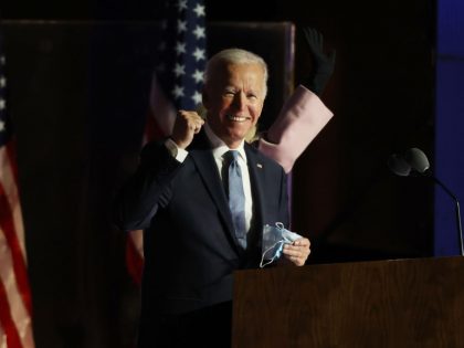 Democratic Presidential Candidate Joe Biden Holds Election Night Event In Delaware
