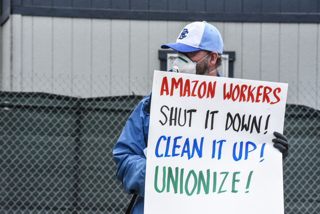 Amazon Workers Strike Outside Staten Island Warehouse On May Day