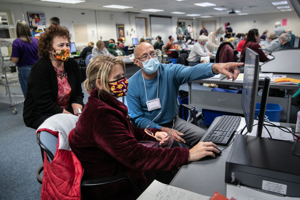 Michigan Election Officials Count Ballots In Lansing