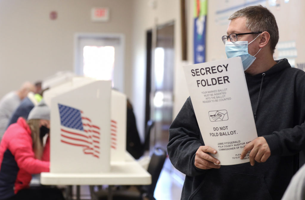 Across The U.S. Voters Flock To The Polls On Election Day