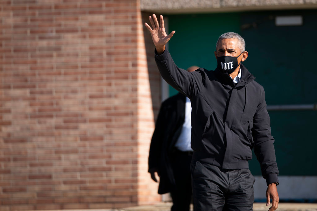 Barack Obama Campaigns With Joe Biden In Michigan 3 Days Ahead Of Election