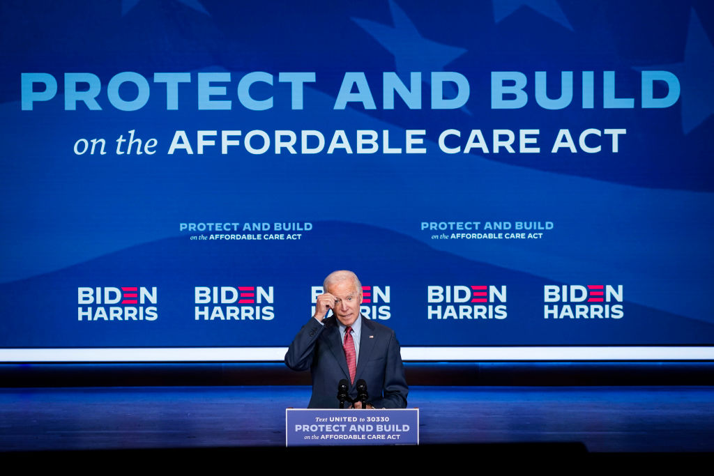 Democratic Presidential Nominee Joe Biden Gives Public Health Briefing In Wilmington