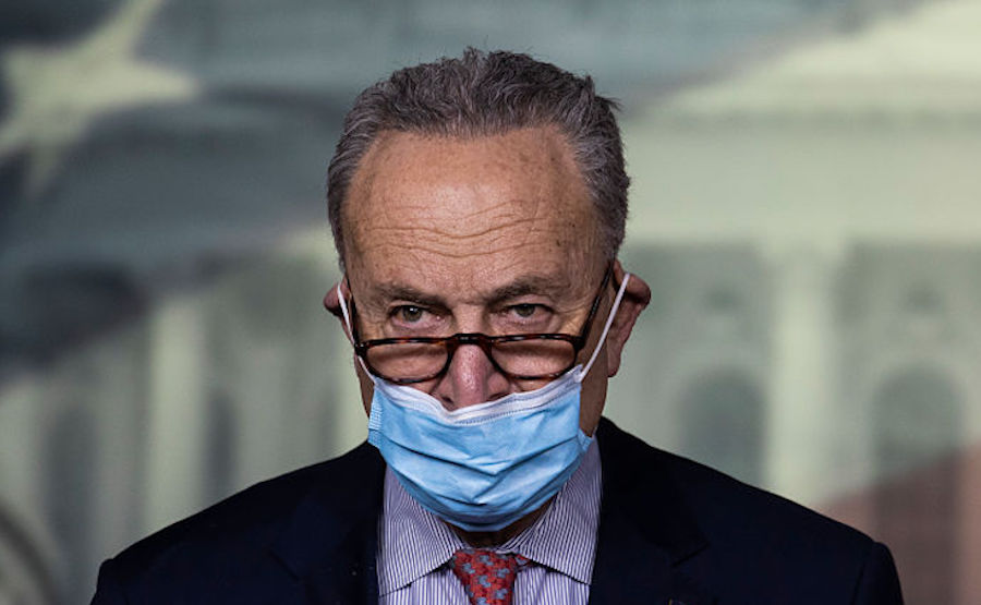 Pelosi And Schumer Speak To Press On COVID-19 Stimulus And Omnibus Spending Bills