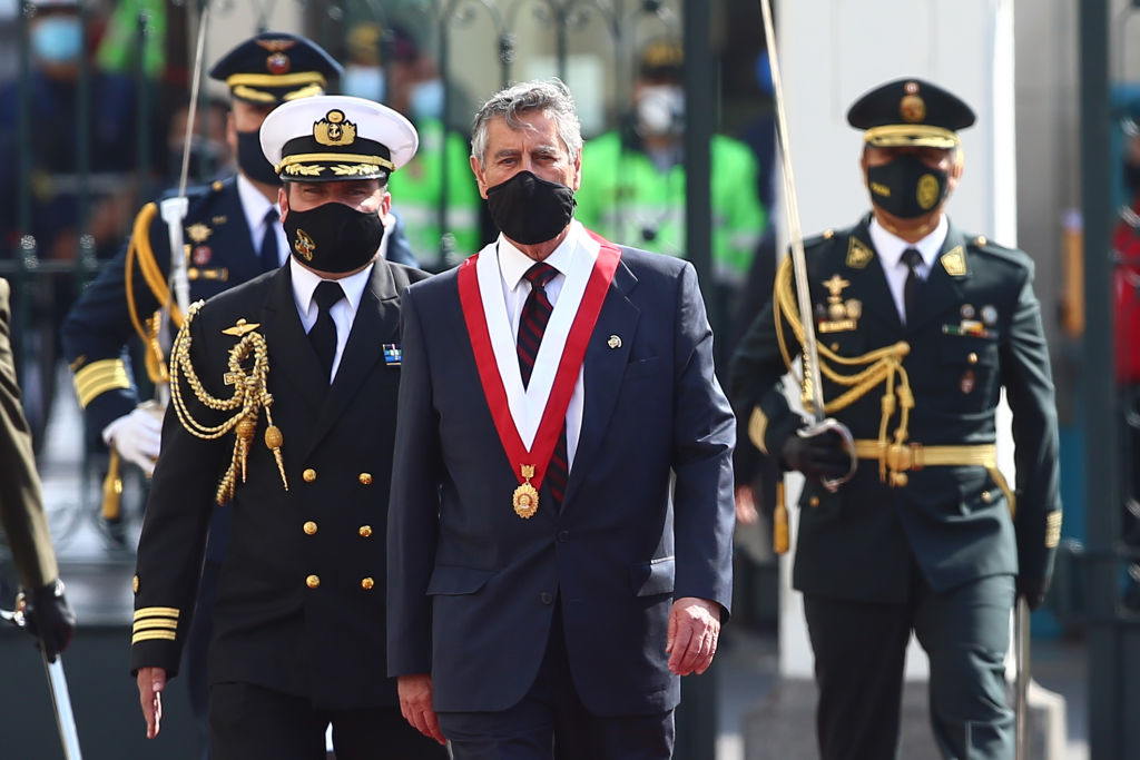 Newly Appointed Interim President Francisco Sagasti Takes Oath