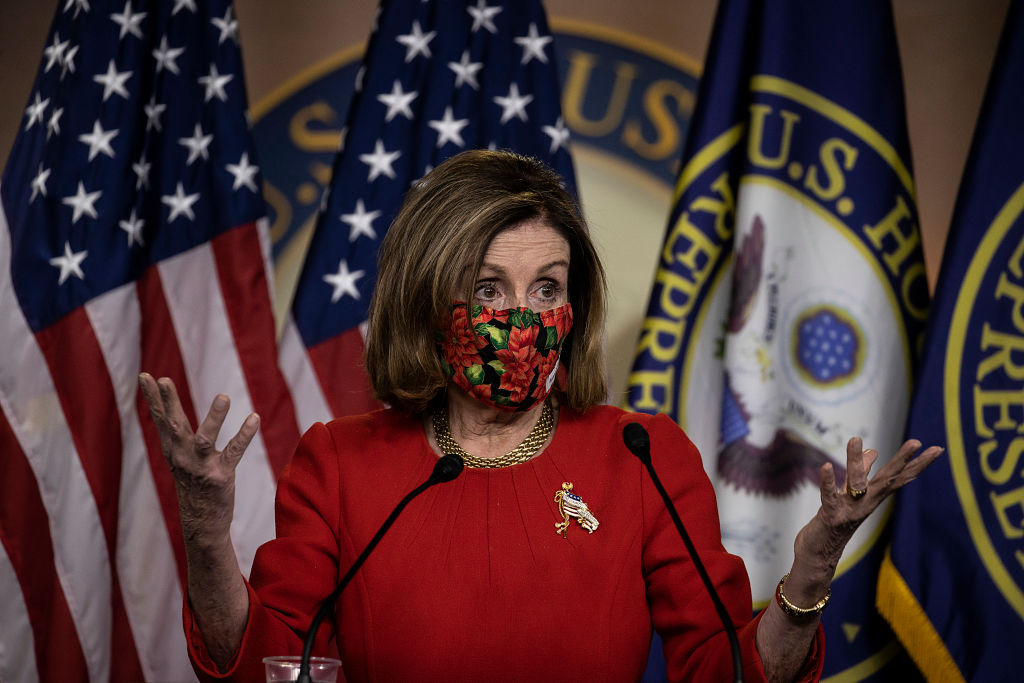 Pelosi And Schumer Speak To Press On COVID-19 Stimulus And Omnibus Spending Bills