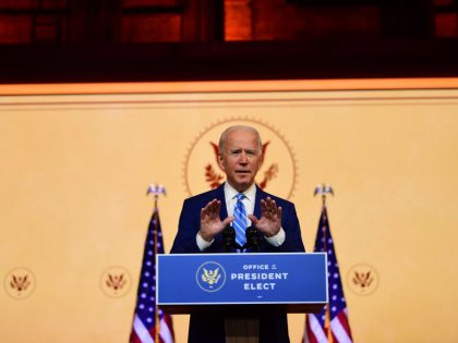 President-Elect Biden Delivers Thanksgiving Address In Wilmington