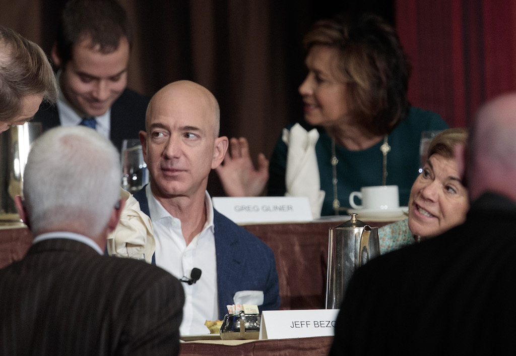 Amazon CEO Jeff Bezos Addresses Economic Club Of New York