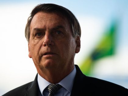 President Jair Bolsonaro Meets with the Press and His Supporters Amidst the Outbreak of the Coronavirus (COVID - 19)