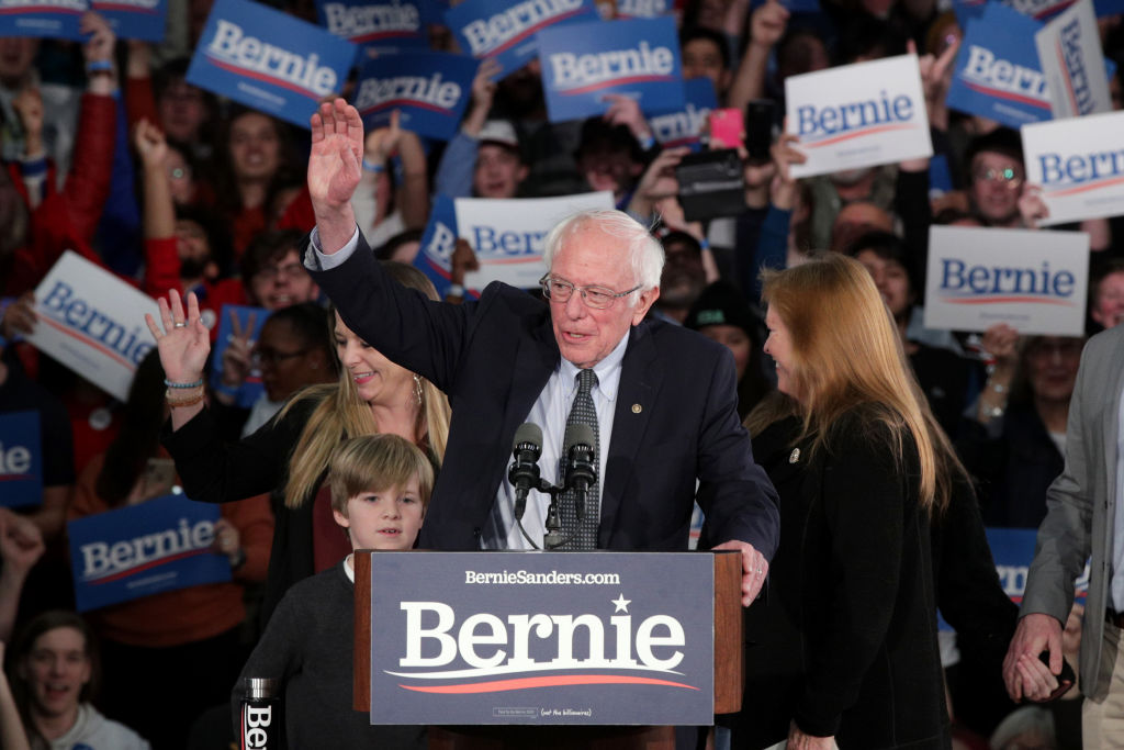 Sen. Bernie Sanders Hosts Watch Party On Night Of Iowa Caucus