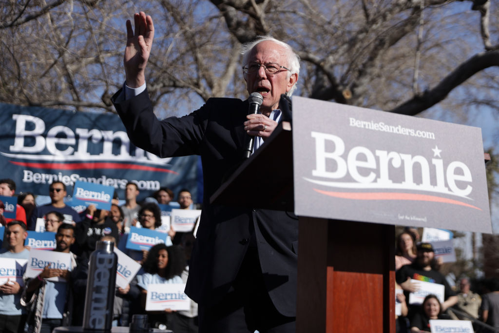 Bernie Sanders Campaigns In Las Vegas In Week Leading Up To Caucus