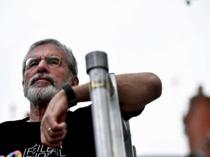 Gerry Adams Support Rally Following Explosive Attack On His Home