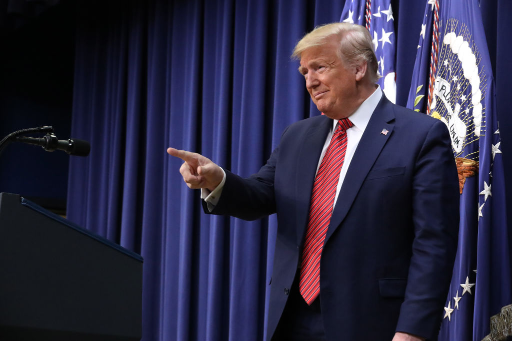 President Trump Delivers Remarks To National border Patrol Council Members
