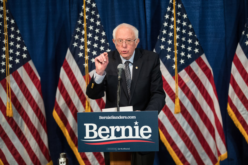 Democratic Presidential Candidate Sen. Bernie Sanders Speaks To The Media In Burlington, Vermont