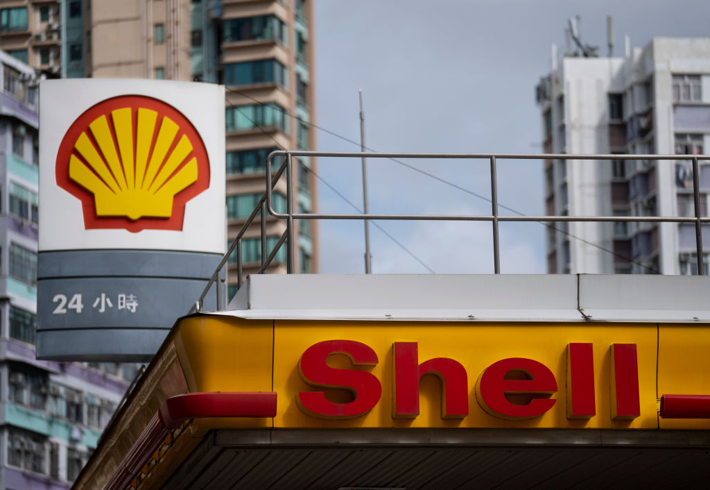 A Shell gas station in Sham Shui Po, Hong Kong