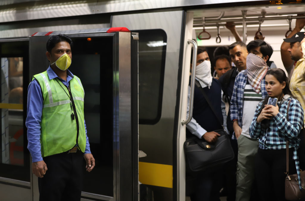 Coronavirus threats in Delhi, India