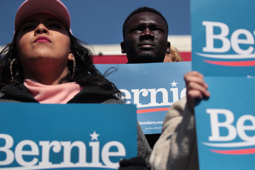 Democratic Presidential Candidate Bernie Sanders Holds Rally In Grand Rapids, Michigan