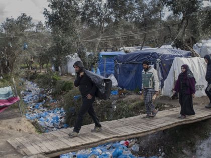 Asylum seekers in Lesbos Island