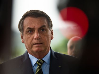 Brazilian President Jair Bolsonaro Speaks with the Press and also Holds a Press Conference Amidst the Coronavirus (COVID - 19) Pandemic
