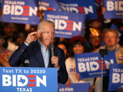 Presidential Candidate Joe Biden Campaigns In Texas Ahead Of Super Tuesday