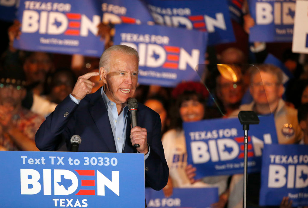 Presidential Candidate Joe Biden Campaigns In Texas Ahead Of Super Tuesday