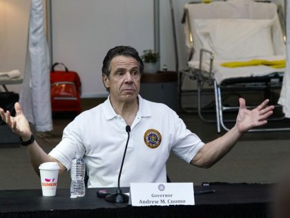 NY Governor Andrew Cuomo Holds Daily Briefing At Javits Center