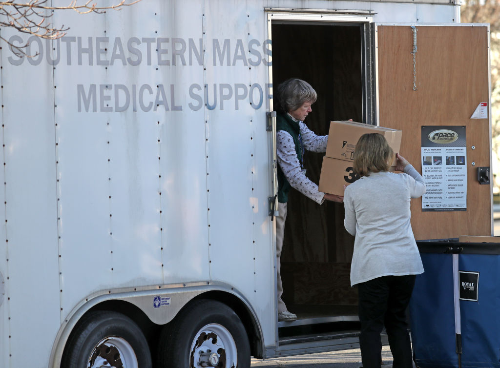 Norwood Hospital Sets up Medical Tent