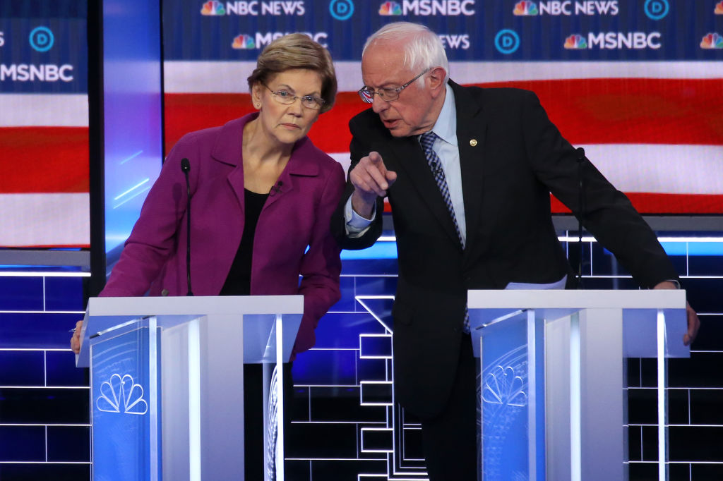 Democratic Presidential Candidates Debate In Las Vegas Ahead Of Nevada Caucuses