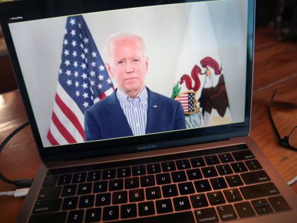 Democratic Presidential Candidate Joe Biden Holds Virtual Town Hall, As Public Gatherings Are Curtailed Due To Coronavirus