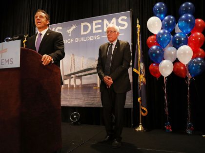 Sen. Bernie Sanders (D-VT) Attends Breakfast Gathering With New York Gov. Andrew Cuomo