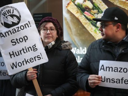 Warehouse Workers For Justice Hold Press Conference On Injury Rates At Chicago Area Amazon Warehouses