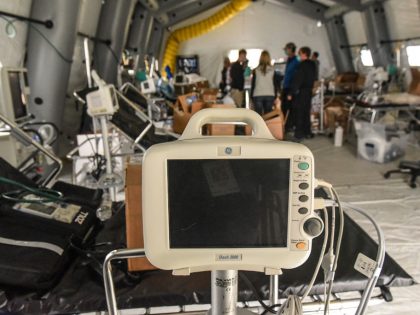 Emergency Hospital Setup In Central Park To Cope With Coronavirus Pandemic