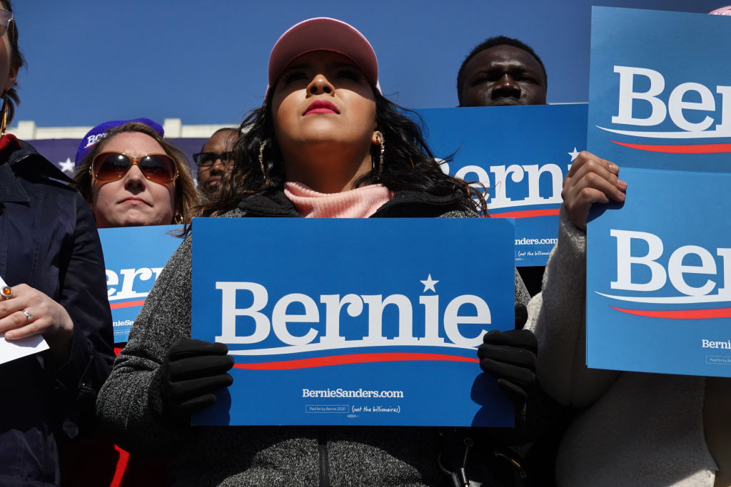 Democratic Presidential Candidate Bernie Sanders Holds Rally In Grand Rapids, Michigan