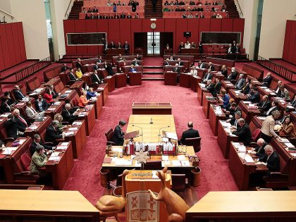 New Senate Sworn In At Parliament And Carbon Tax Key Item On Agenda