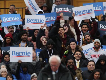 Sen. Bernie Sanders Holds Campaign Rally At Brooklyn College