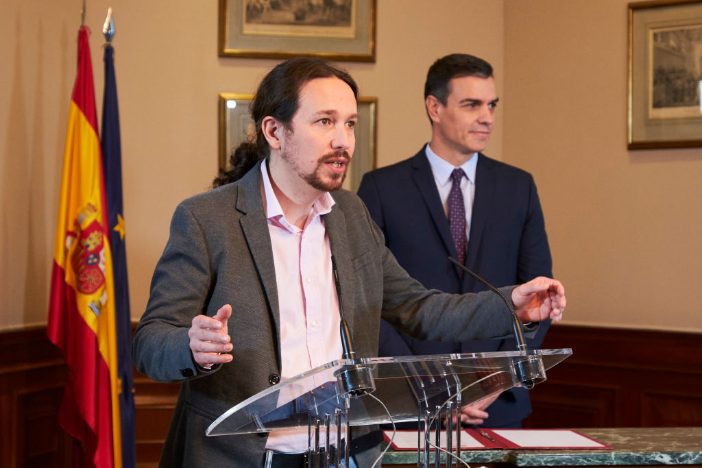 The Leaders Of Spain's Socialist And Unidas Podemos Parties Meet To Agree A Coalition