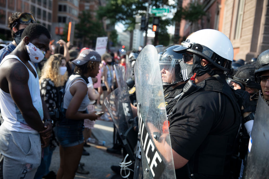 Protesters Demonstrate In D.C. Against Death Of George Floyd By Police Officer In Minneapolis