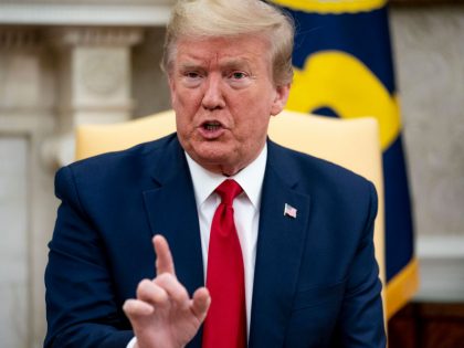 President Trump Meets With Texas Governor Abbott At The White House