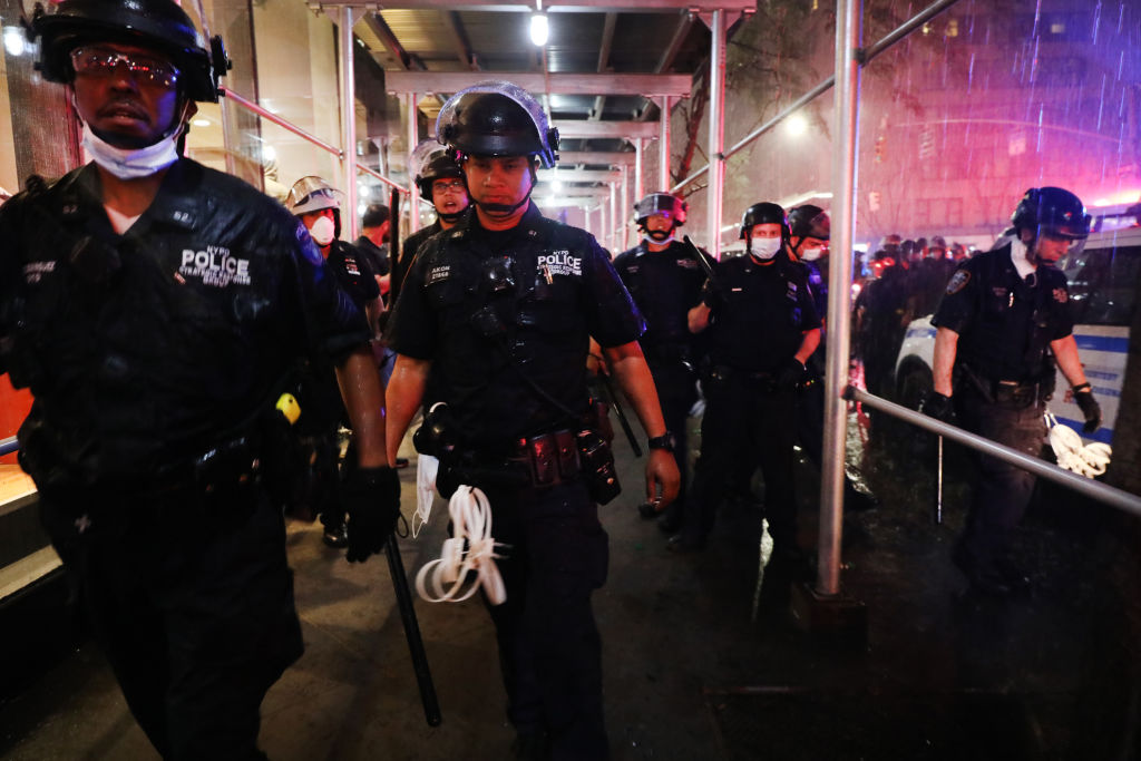 Protests Against Police Brutality Over Death Of George Floyd Continue In NYC