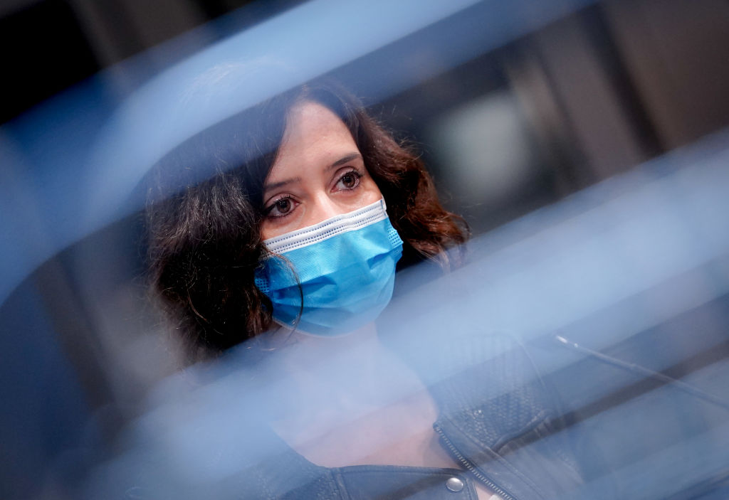 Isabel Diaz Ayuso Visits Wanda Metropolitano Stadium