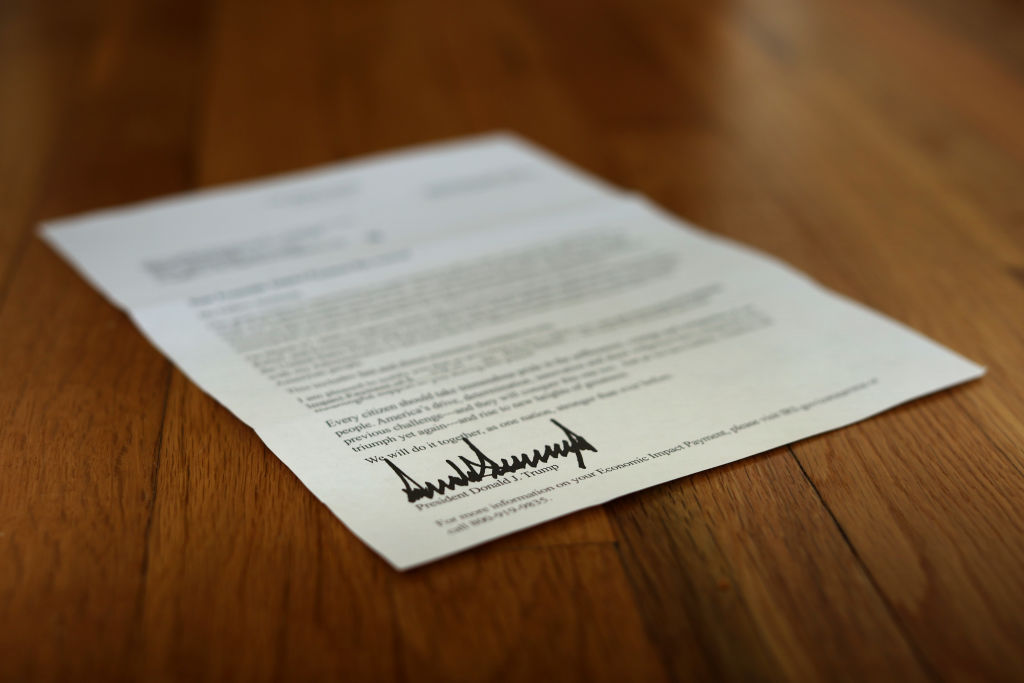 Stimulus Checks With President Trump's Name Sent Out To Americans