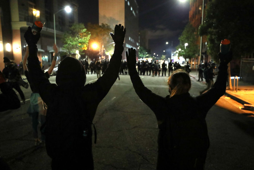 Activists In Oakland Protest Police Brutality In Death Of George Floyd