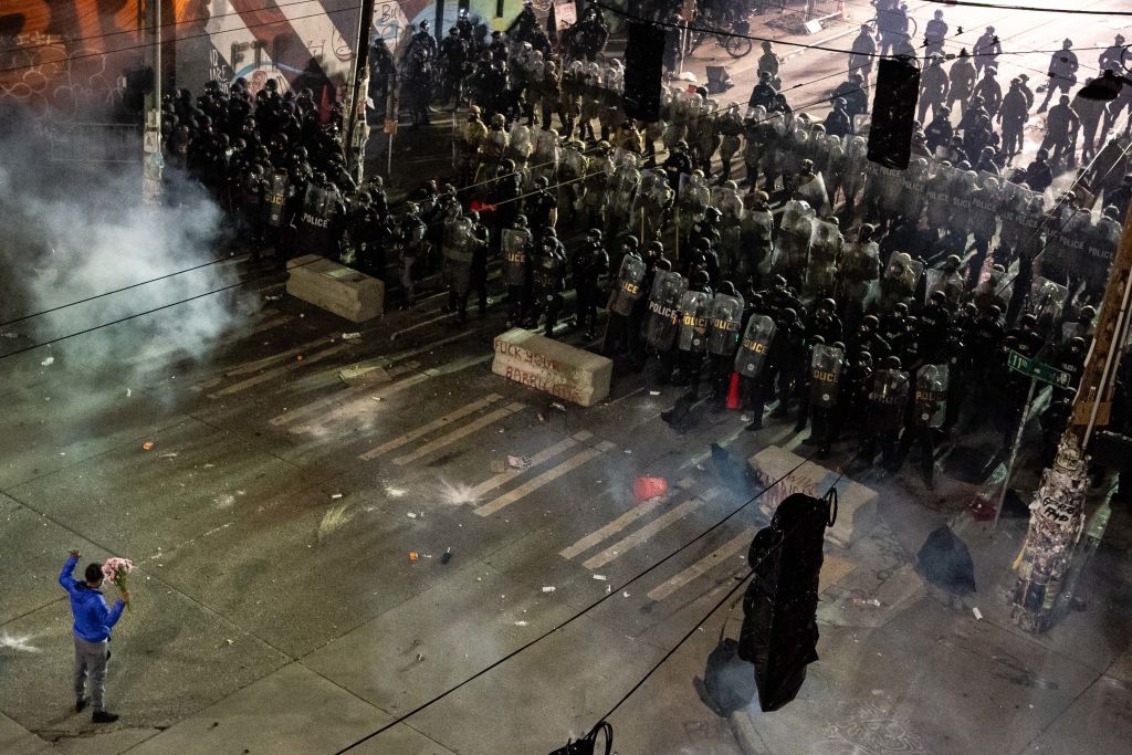 Suspect In Custody After Driving Into Protest And Shooting One In Seattle