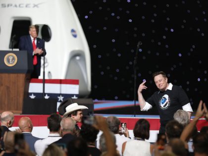 SpaceX Falcon-9 Rocket And Crew Dragon Capsule Launches From Cape Canaveral Sending Astronauts To The International Space Station