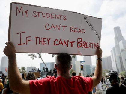 Black Lives Matters Rallies At LA Board Of Education To Defund School Police